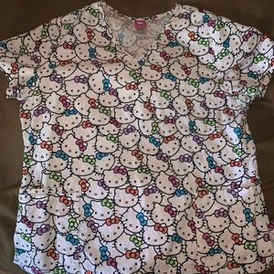 Hello kitty scrub top